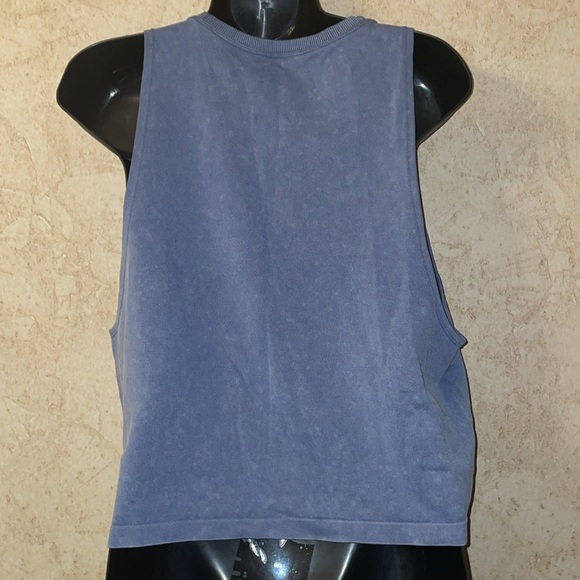 Offline by Aerie ‘Like & Subscribe’ Washed Blue  Tank - Picture 4 of 8